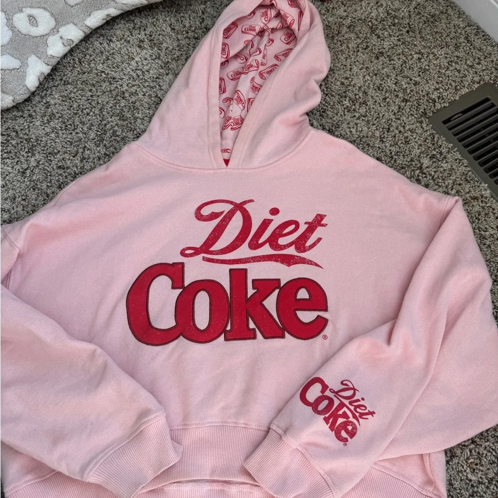 Coca-Cola "Diet Coke" Cropped Hoodie. - Picture 1 of 3